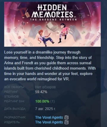 Hidden Memories of The Gardens Between STEAM РОССИЯ
