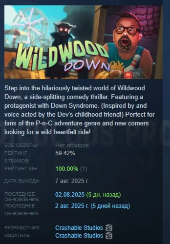 Wildwood Down АВТОДОСТАВКА STEAM РОССИЯ
