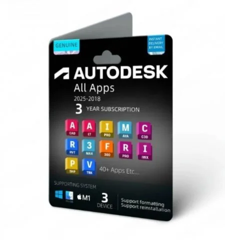 Активация всех приложений Autodesk на 3 года 2026