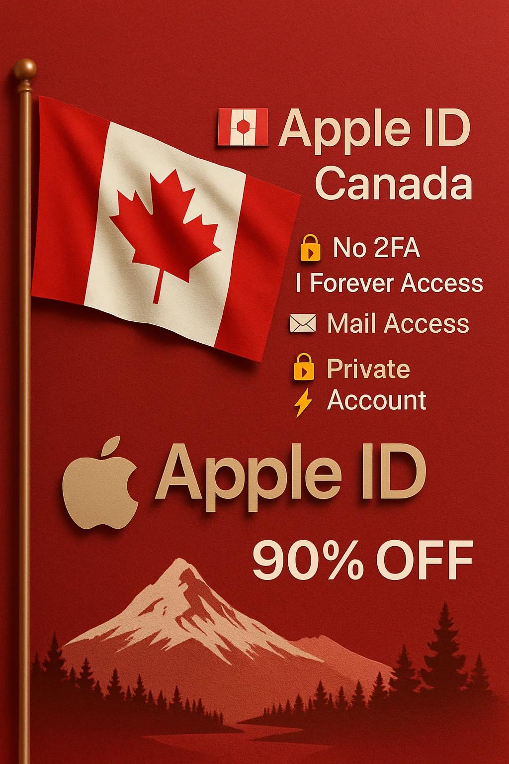 Apple ID Канада Без 2FA Постоянный доступ