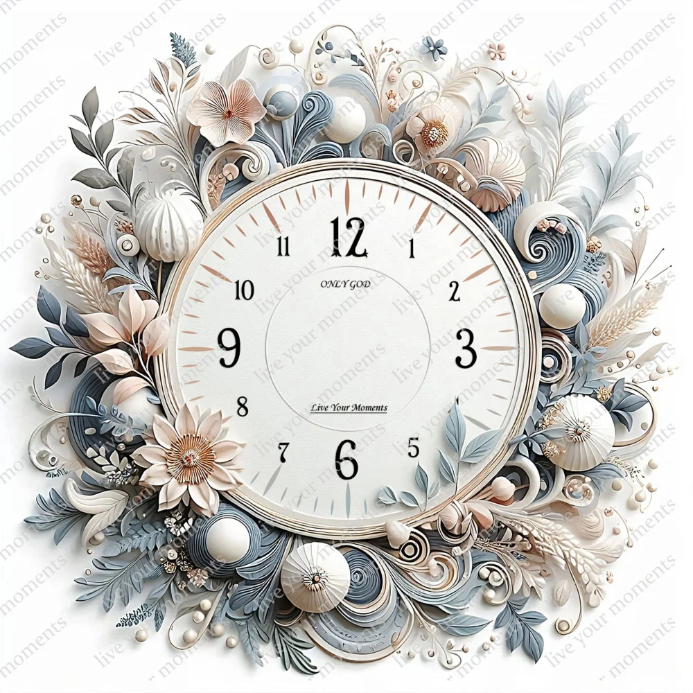 Fancy wall clock dial face for Etsycom sellers
