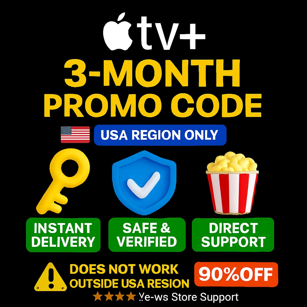 Apple TV+ 3 Месяца США Мгновенная доставка