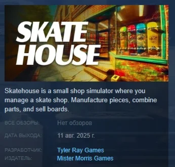 Skatehouse АВТОДОСТАВКА STEAM РОССИЯ
