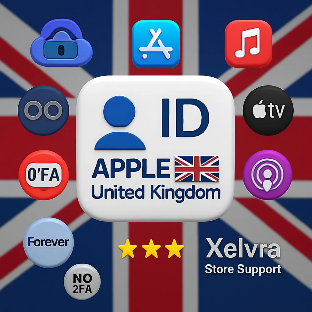 Apple ID Великобритания Навсегда Без 2FAМгновенно