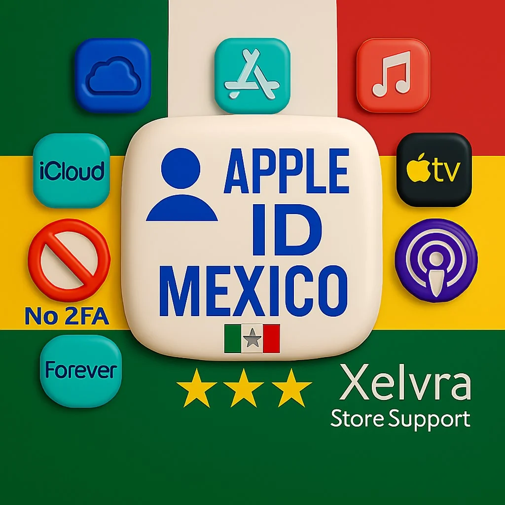 Apple ID Мексика Полный доступ Без 2FA