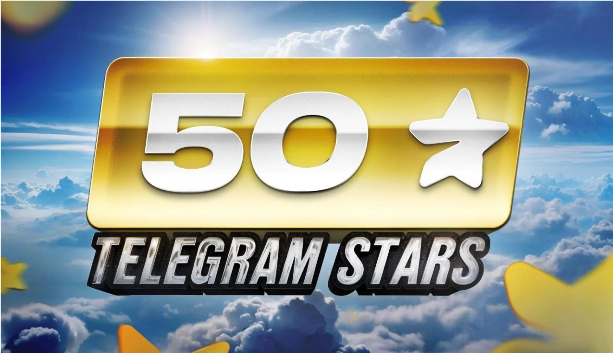 Телеграм звезды 50 штук по @username 24/7