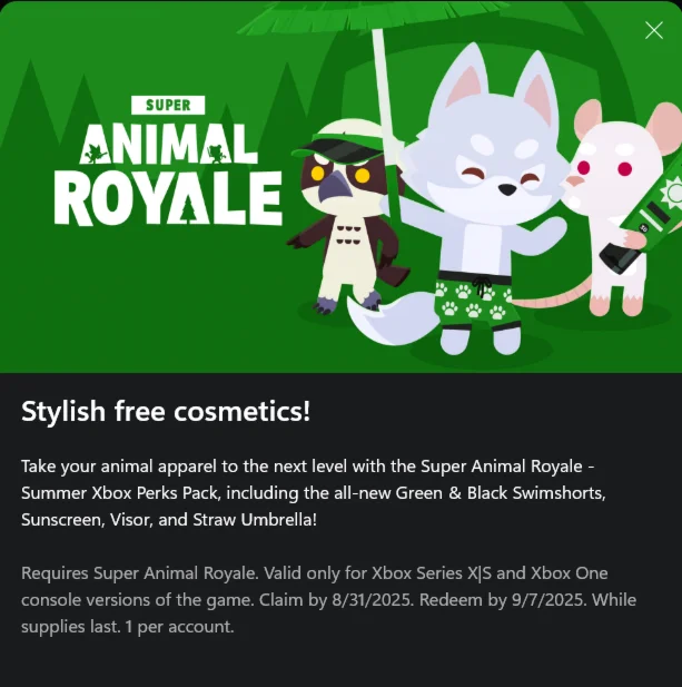 SUPER ANIMAL ROYALE PACK XBOX