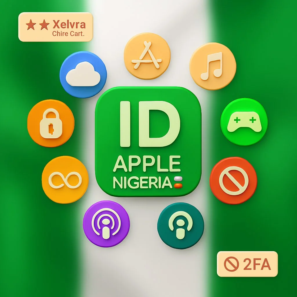 Apple ID Нигерия Без 2FA Полный ДоступМгновенно