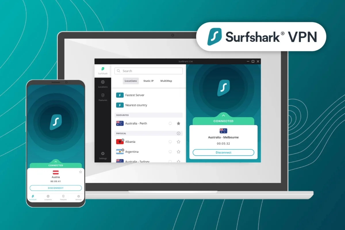 Пробный ключ Surfshark VPN Unlimited Devices на 2 месяц