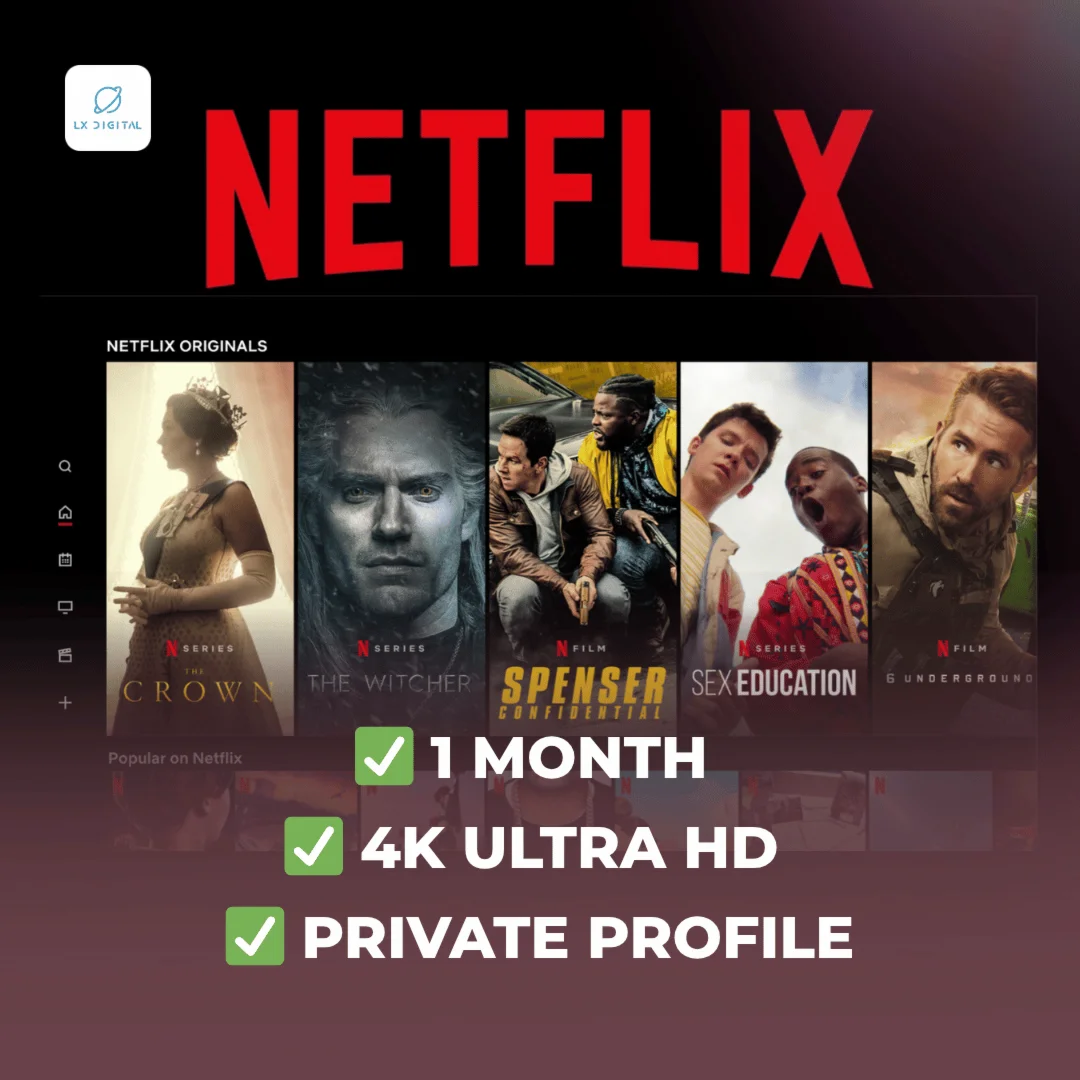 NETFLIX 1 МЕСЯЦ 4K ПОЛНАЯ ГАРАНТИЯ ЗАЩИЩЕНА PIN-КОДОМ