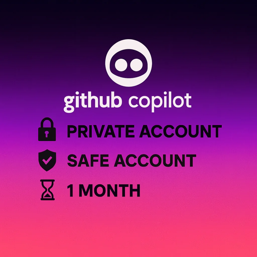 GitHub Copilot PRO 1 месяцЛичный аккаунт