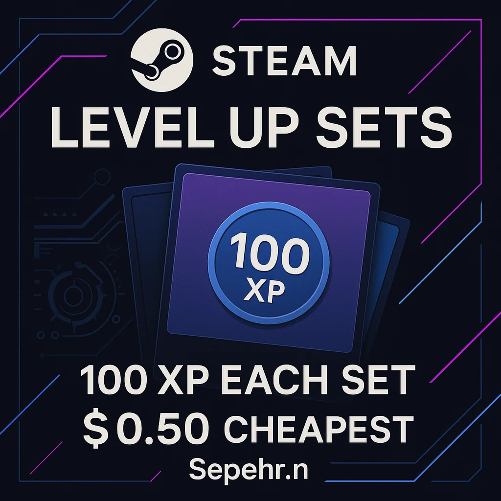Повышение уровня Steam 100 XP Самый дешевый быстры