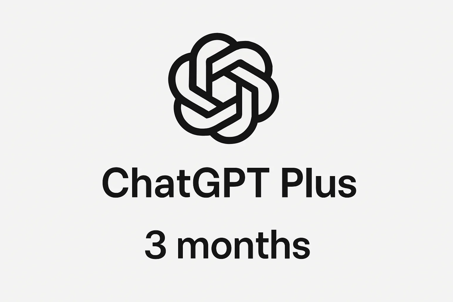 ChatGPT Plus подписка на 3 месяца
