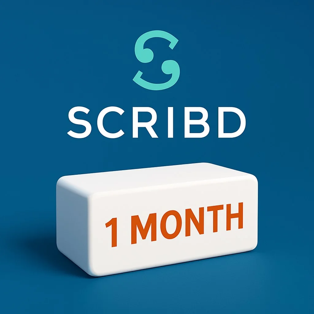 Scribd Premium 1 месяц Личный аккаунт
