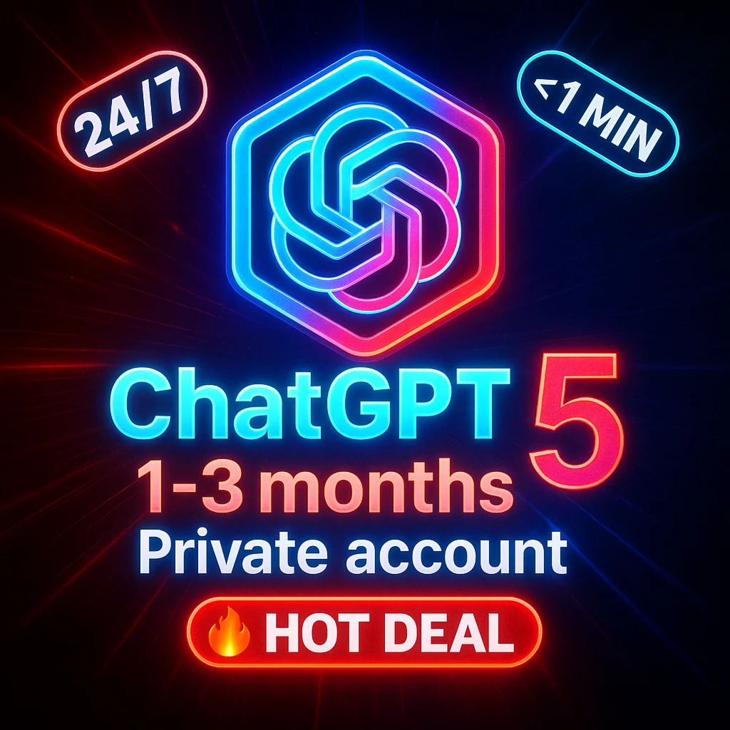 ChatGPT 5 PLUS 3 МЕСЯЦА НА ВАШ АККАУНТ ИЛИ НОВЫЙ АККАУН