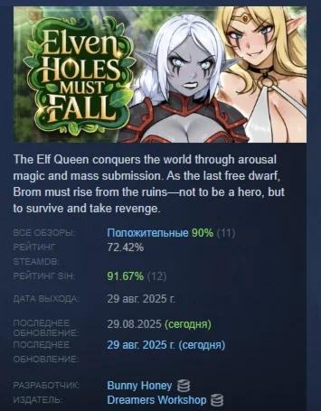 Elven Holes Must Fall АВТОДОСТАВКА STEAM РОССИЯ