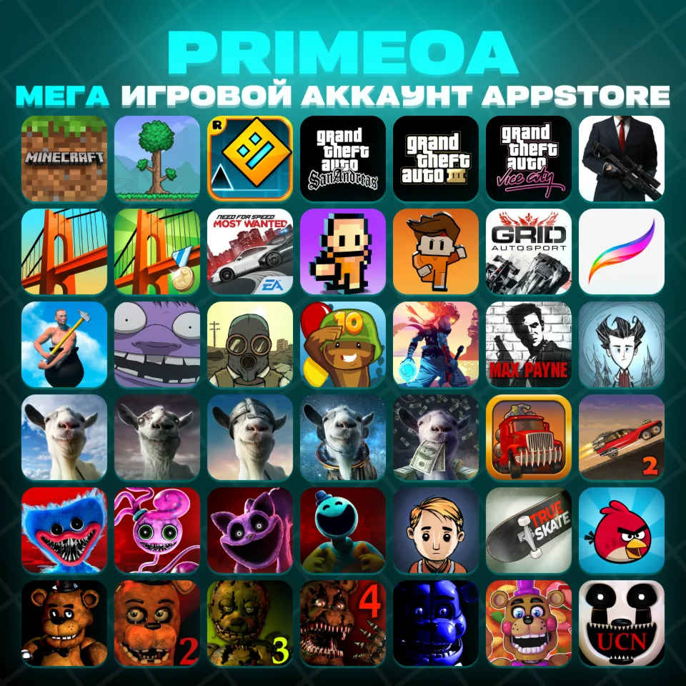 FULL PACK:MinecraftTerrariaGDFNaFPoppyDead Cells