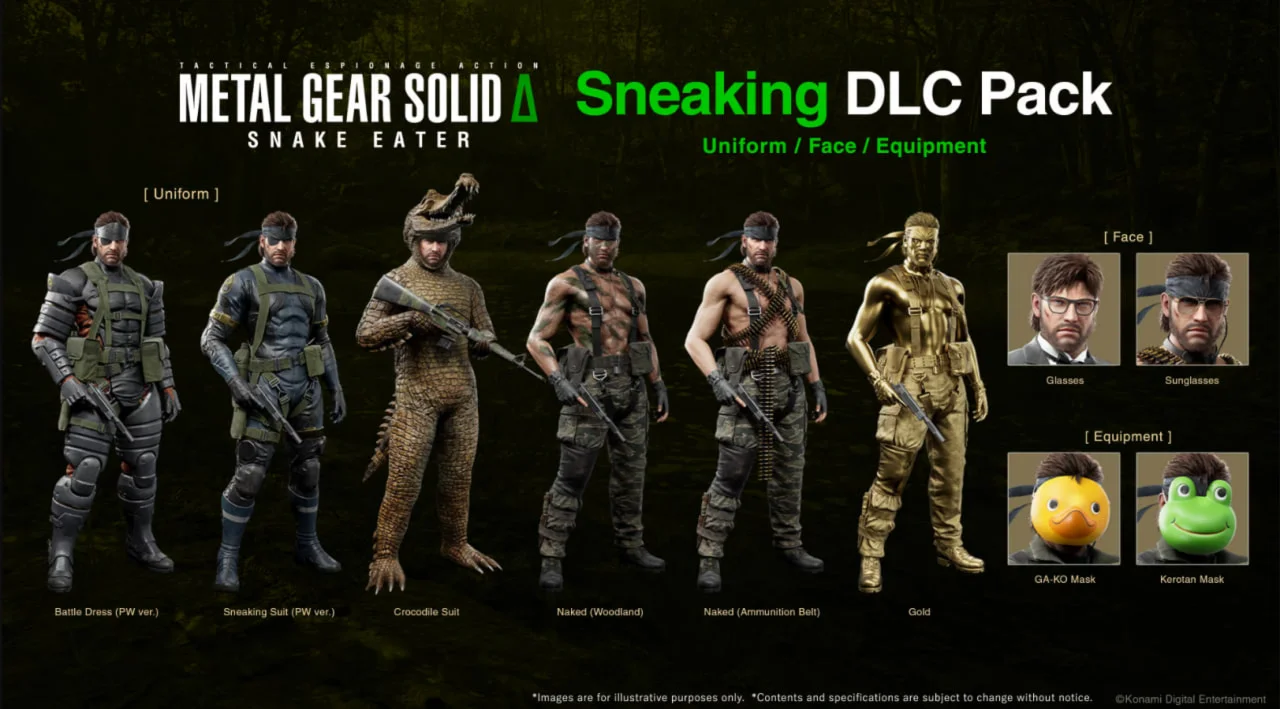 METAL GEAR SOLID : SNAKE EATER - Sneaking DLC steam