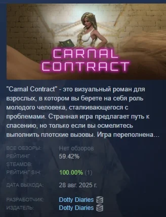 Carnal Contract АВТОДОСТАВКА STEAM РОССИЯ