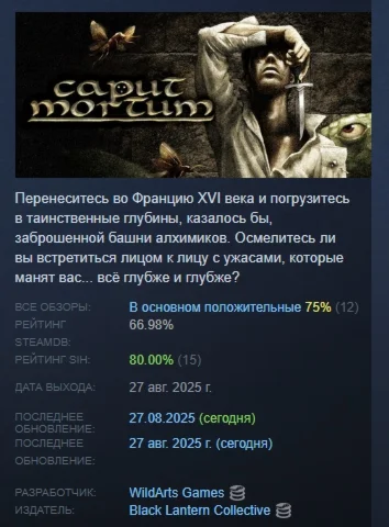 Caput Mortum АВТОДОСТАВКА STEAM РОССИЯ