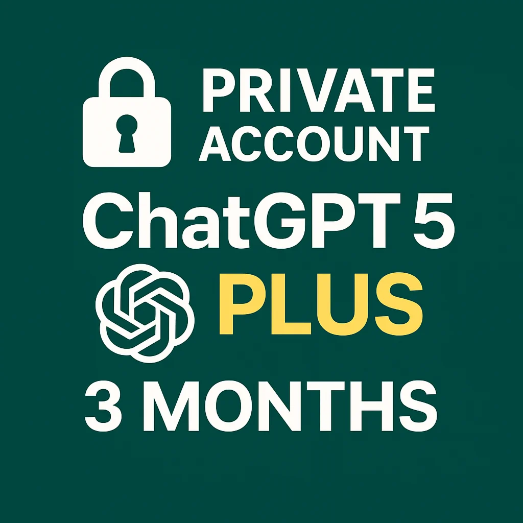 ПЕРСОНАЛЬНЫЙ АККАУНТ ChatGPT 5 PLUS НА 3 МЕС