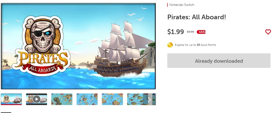 Pirates: All Aboard Nintendo Switch KEY/USA