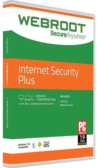 Webroot Internet Security Plus 2 года / 3 устройства