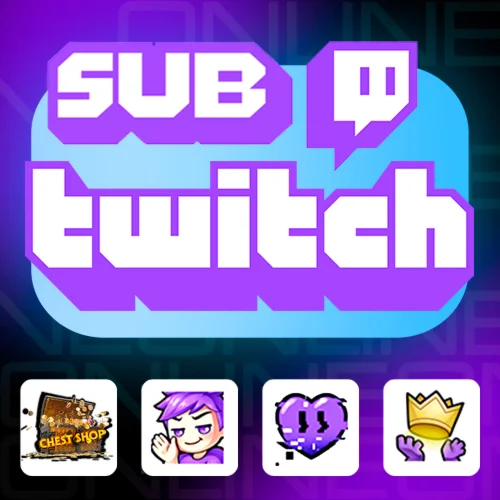 TWITCH SUB ПОДАРОЧНАЯ ПОДПИСКА 1-6 МЕСЯЦ ТВИЧ