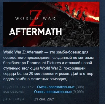 World War Z: Aftermath STEAM KEY РФ+СНГ ЛИЦЕНЗИЯ
