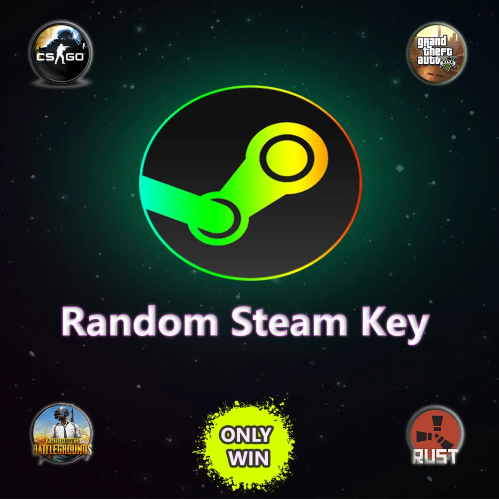 Рандом Steam ключ Испытай удачу Игры 250-7000