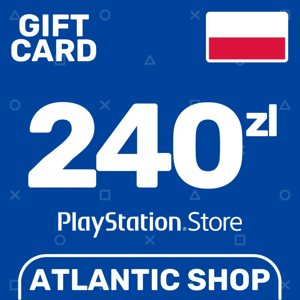 Карта Пополнения PSN 240 Злотых PLN Польша