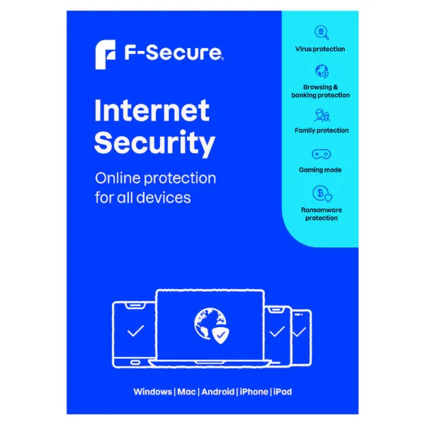 F Secure Internet Security 1 год / 5 устройств Global