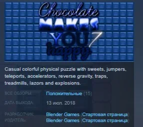 Chocolate makes you happy 7 STEAM KEY GLOBAL+РОССИЯ