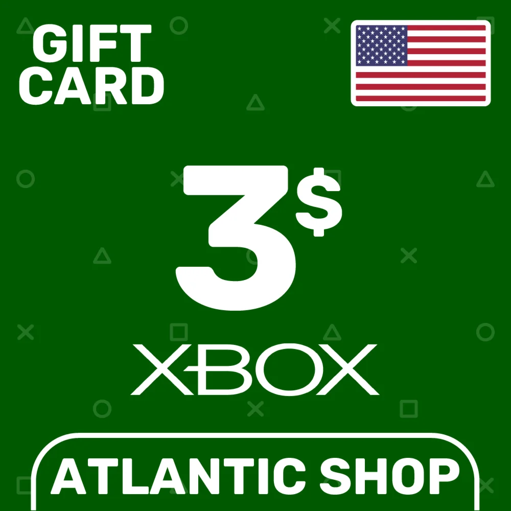 Карта Пополнения Xbox 3 USD США
