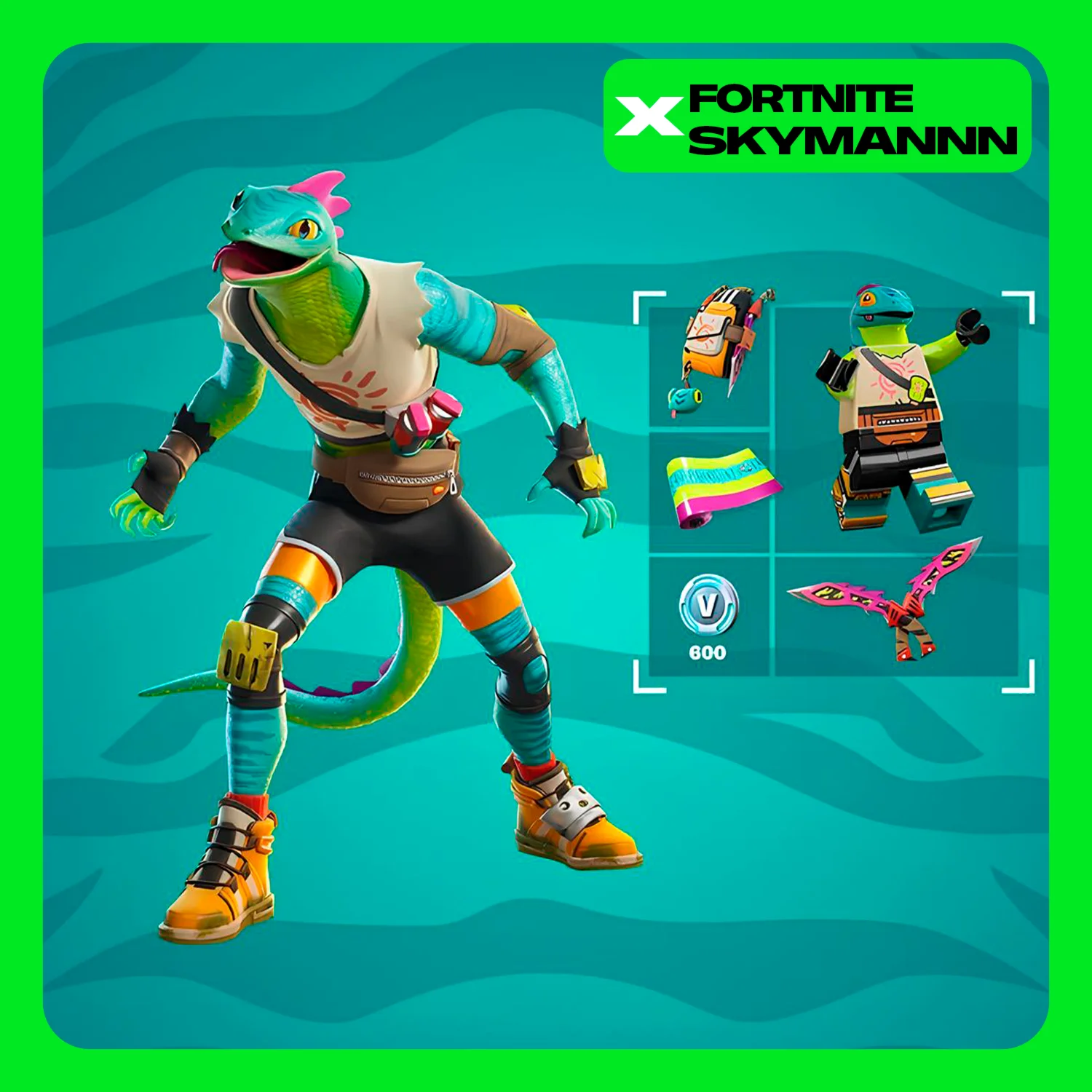 FORTNITE Набор Опасная рептилия 600Vb XBOXPC Активац