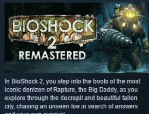 BioShock 2 + Remastered +MinervaSTEAM KEY СТИМ ЛИЦЕНЗ