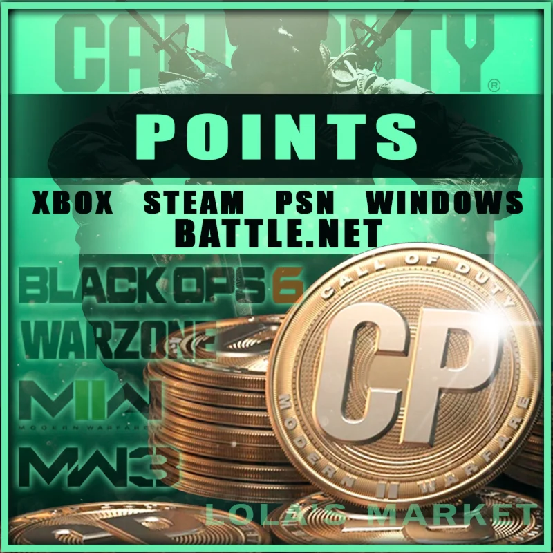 Black Ops 6 / Warzone 500-13000 Поинтов