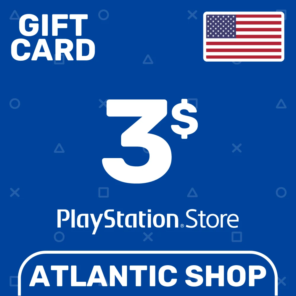Карта Пополнения PSN 3 USD США