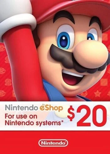 Nintendo eshop 20 USA - без комиссии