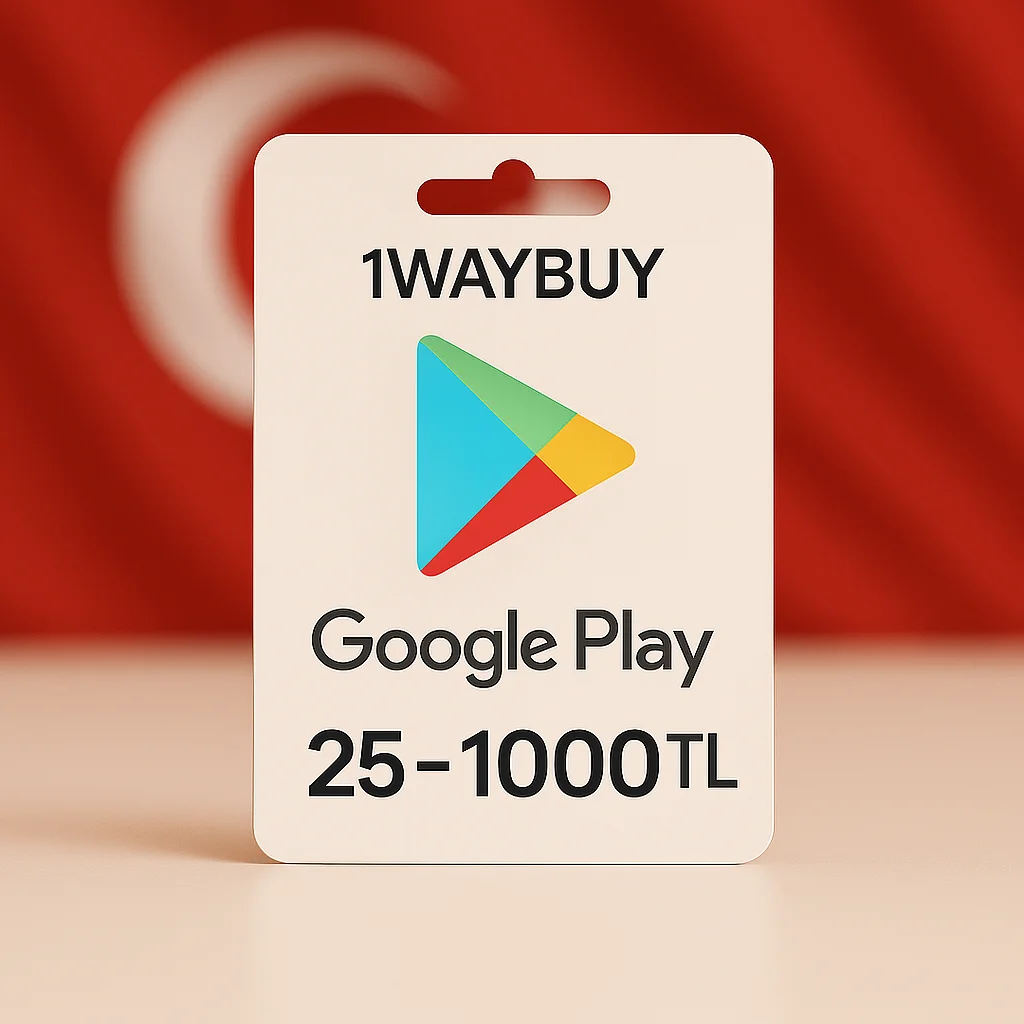ТУРЦИЯГУГЛ ПЛЕЙ 25-1000 TLподарочная карта лир play