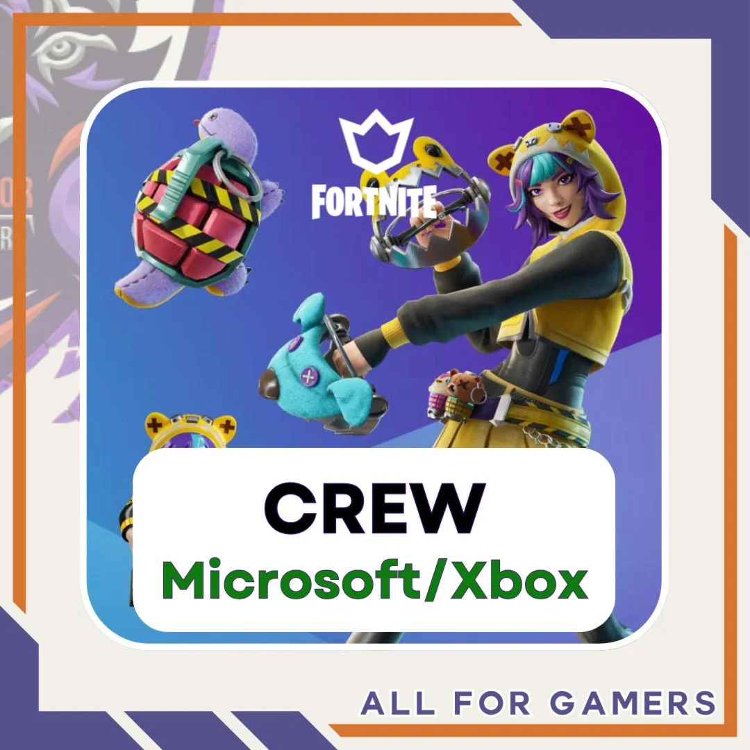 FORTNITE CREW 1 МЕСЯЦ БП+1000 V-Bucks XBOX/Microsoft