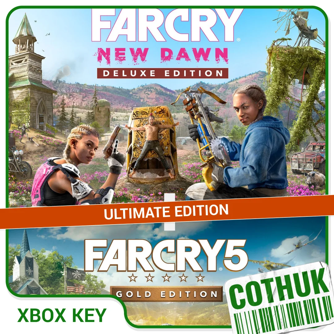 FAR CRY 5 GOLD EDITION+FAR CRY NEW DAWN DELUXE XBOX