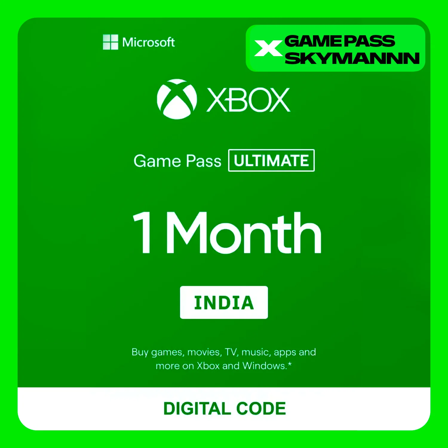 XBOX GAME PASS ULTIMATE 1 Месяц КЛЮЧИНДИЯ АВТО
