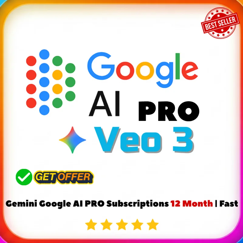 Подписки Gemini Google AI Pro на 12 месяц Быстро