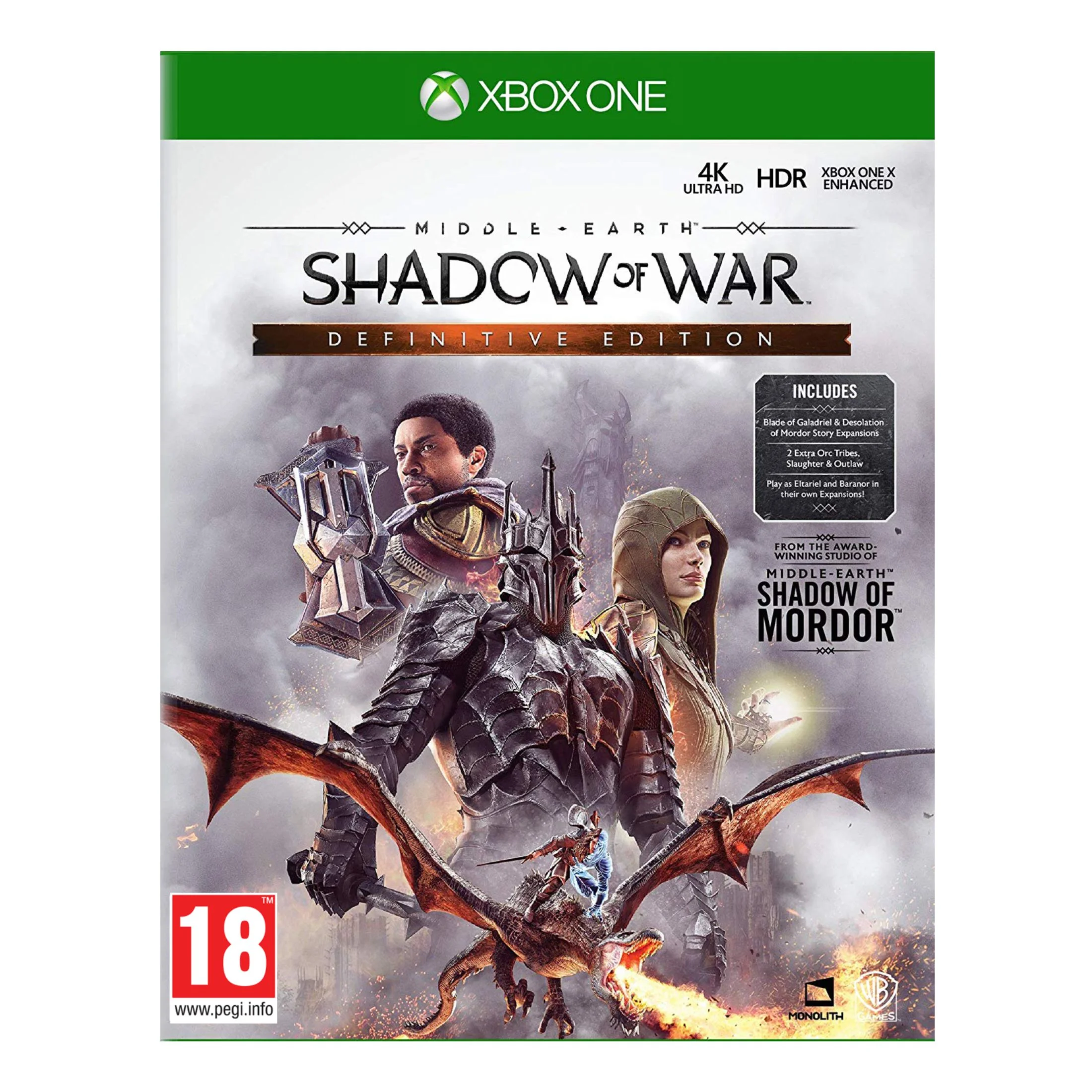 MIDDLE-EARTH SHADOW OF WAR DEFINITIVE XBOX KEY