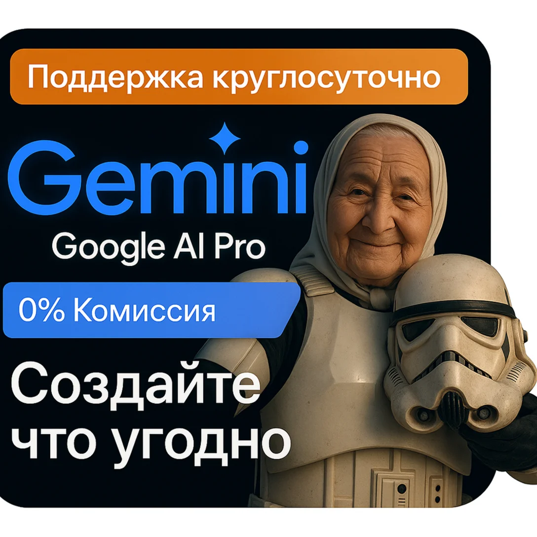 Google Gemini AI Pro + Veo 3 2TB Гарантия 24/7