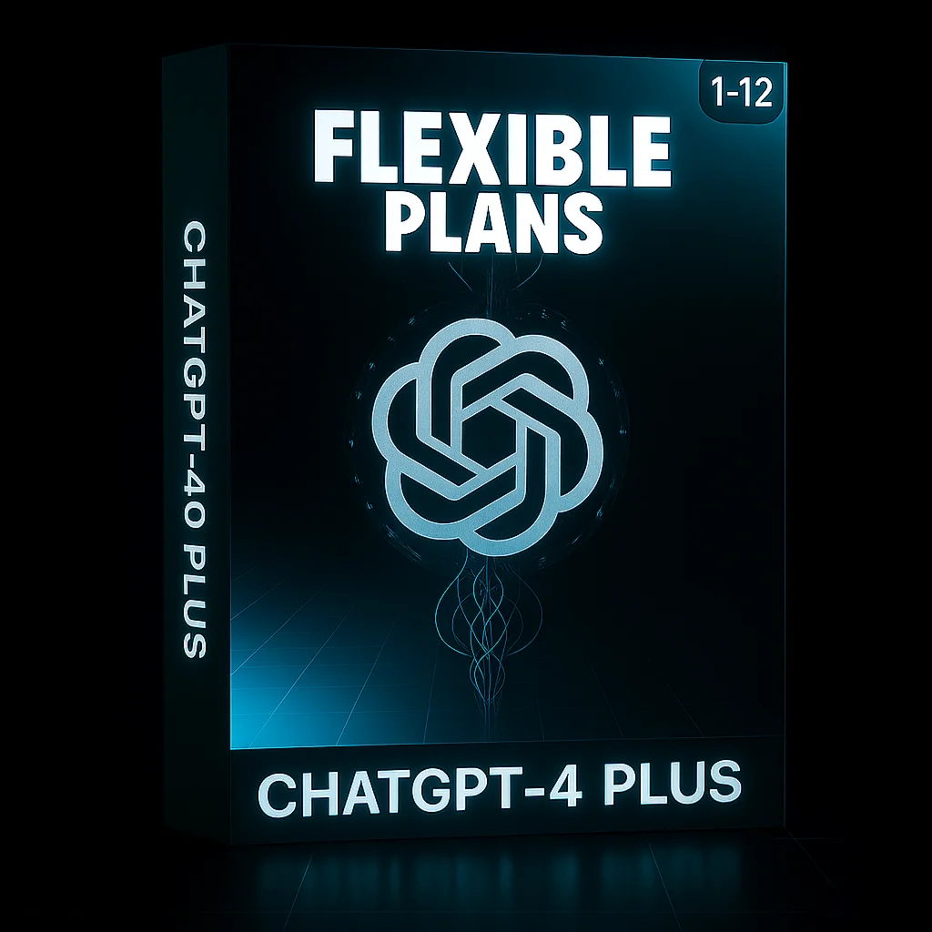 ChatGPT Plus Подписка Гибкие планы 1-12 Месяц