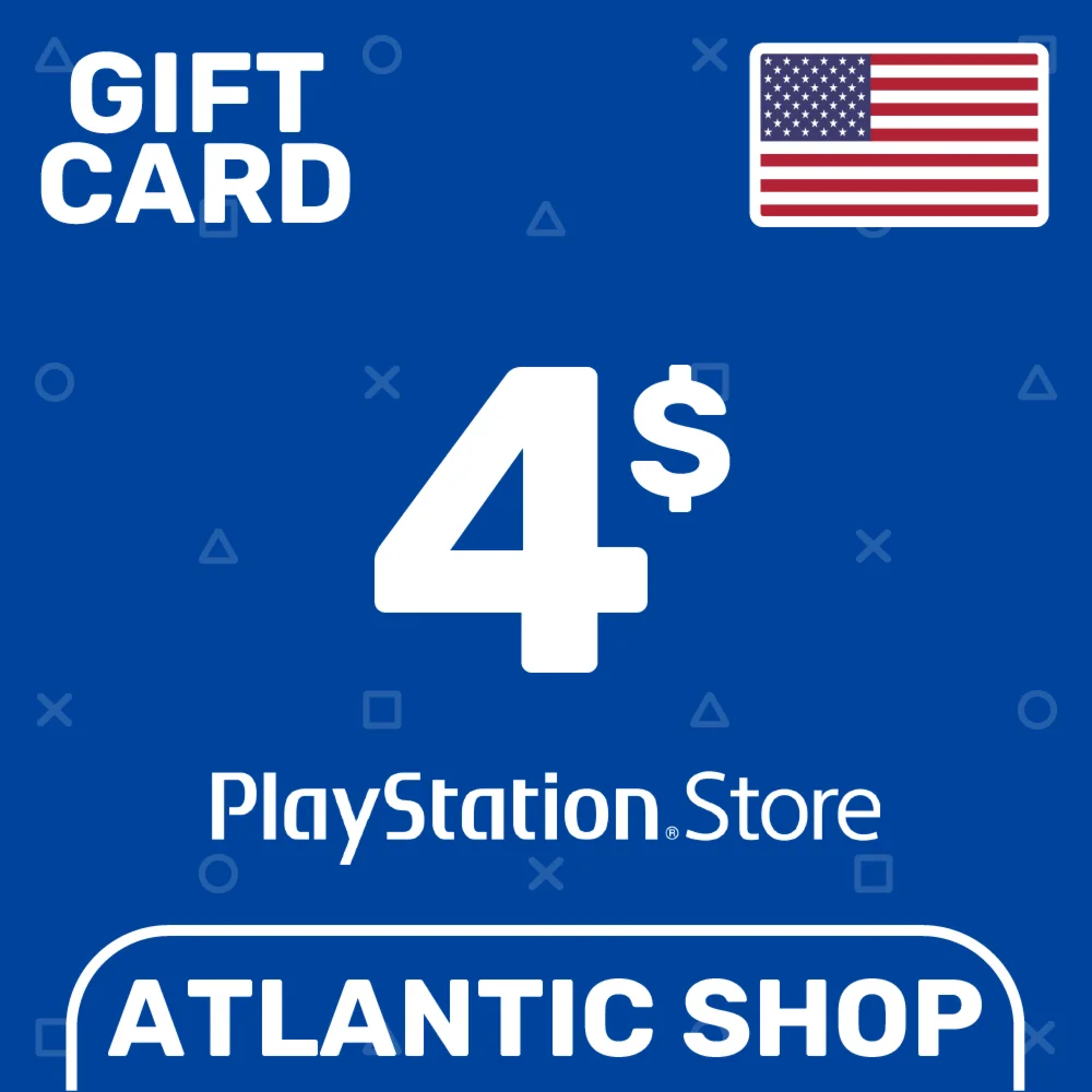 Карта Пополнения PSN 4 USD США