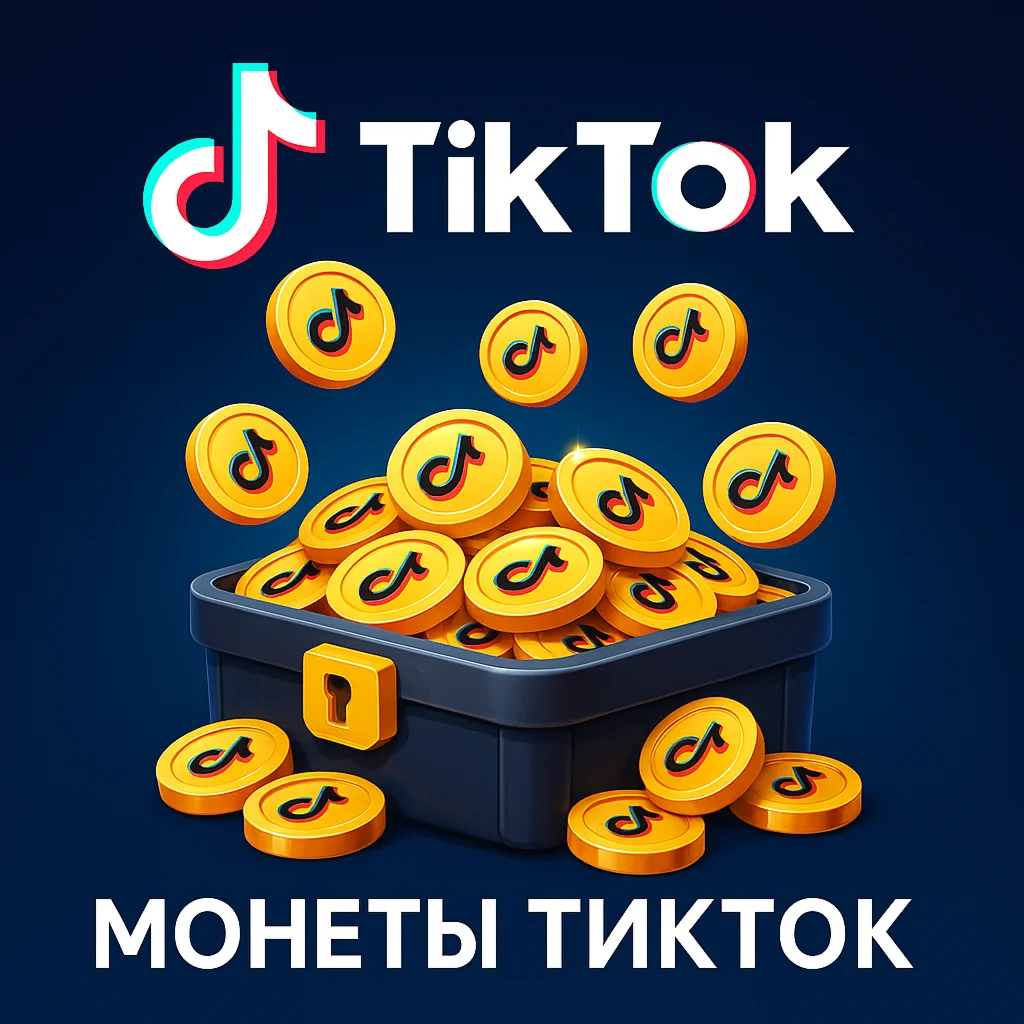 TikTok 100-5000 Коины / Монеты Быстрая доставка