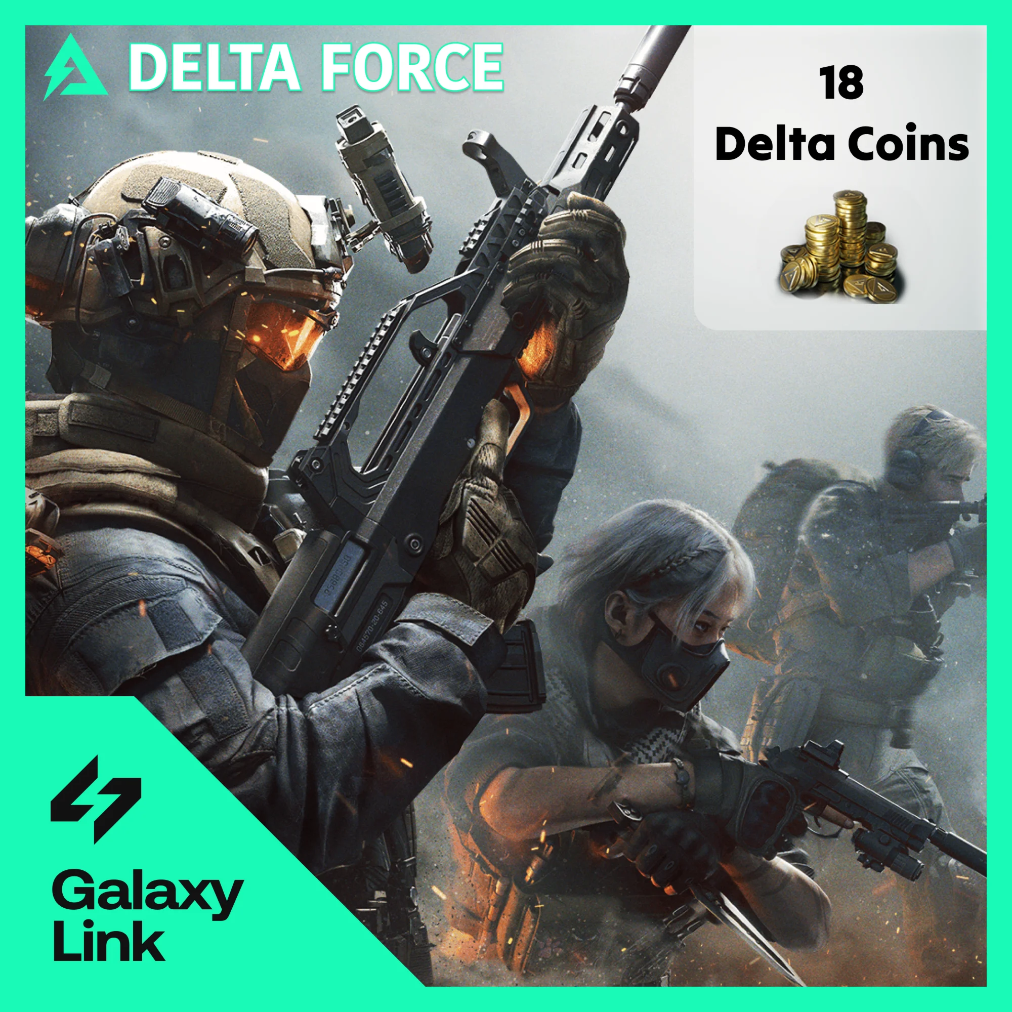 24/7 АВТО DELTA FORCE - 18 МОНЕТ